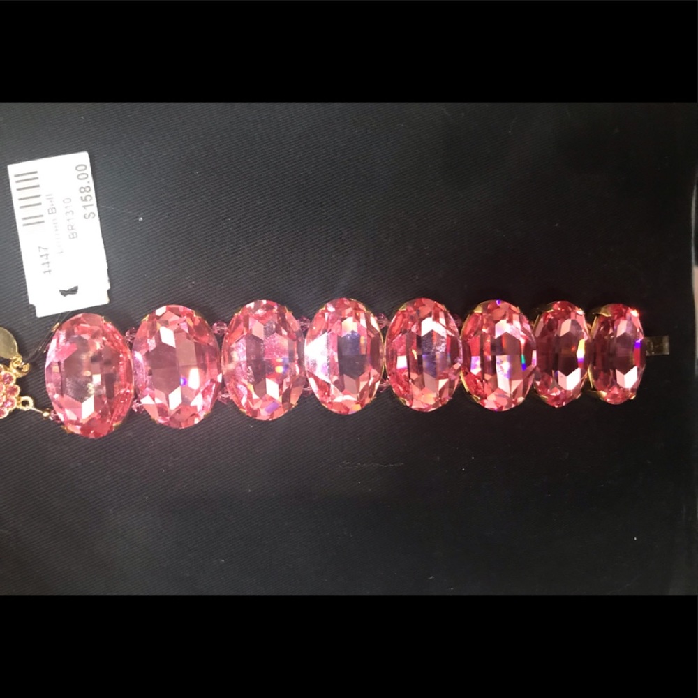 Pink crystal bracelet